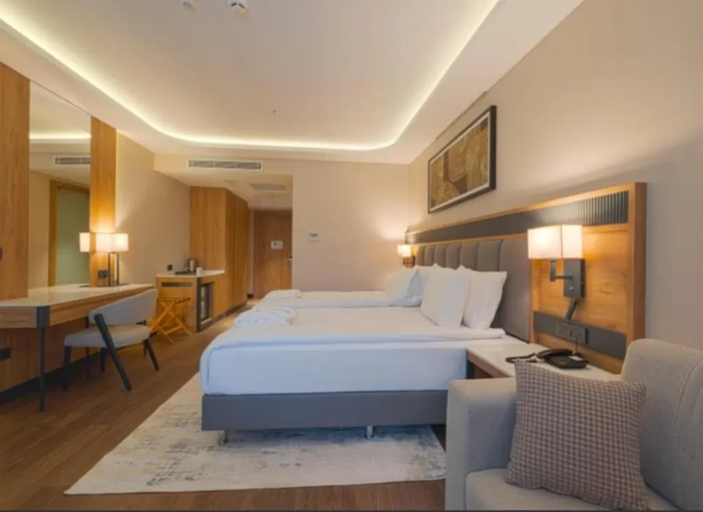 DOUBLE SINGLE USE DELUXE MOUNTAIN VIEW Room, Azura World Hotel, Antalya
