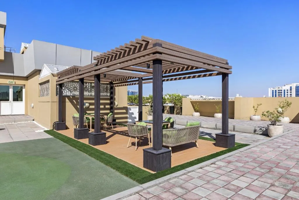 Terrace, Al Khoory Hotel Apartments - Al Barsha, Dubai