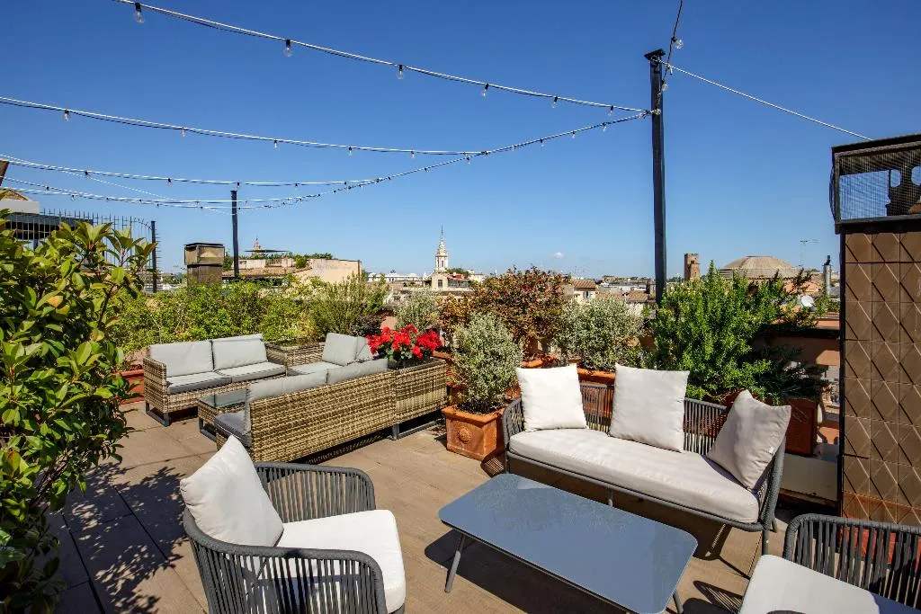 Terrace, Hotel Della Torre Argentina, Rome