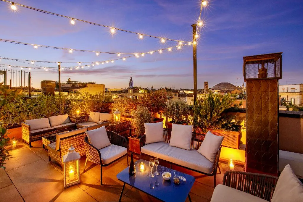 Terrace, Hotel Della Torre Argentina, Rome