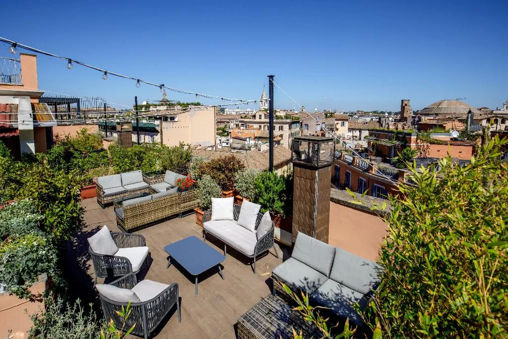 Terrace, Hotel Della Torre Argentina, Rome