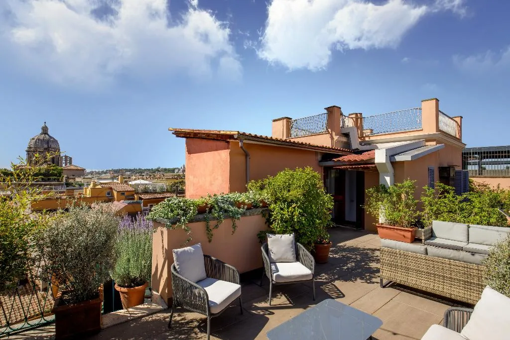 Terrace, Hotel Della Torre Argentina, Rome