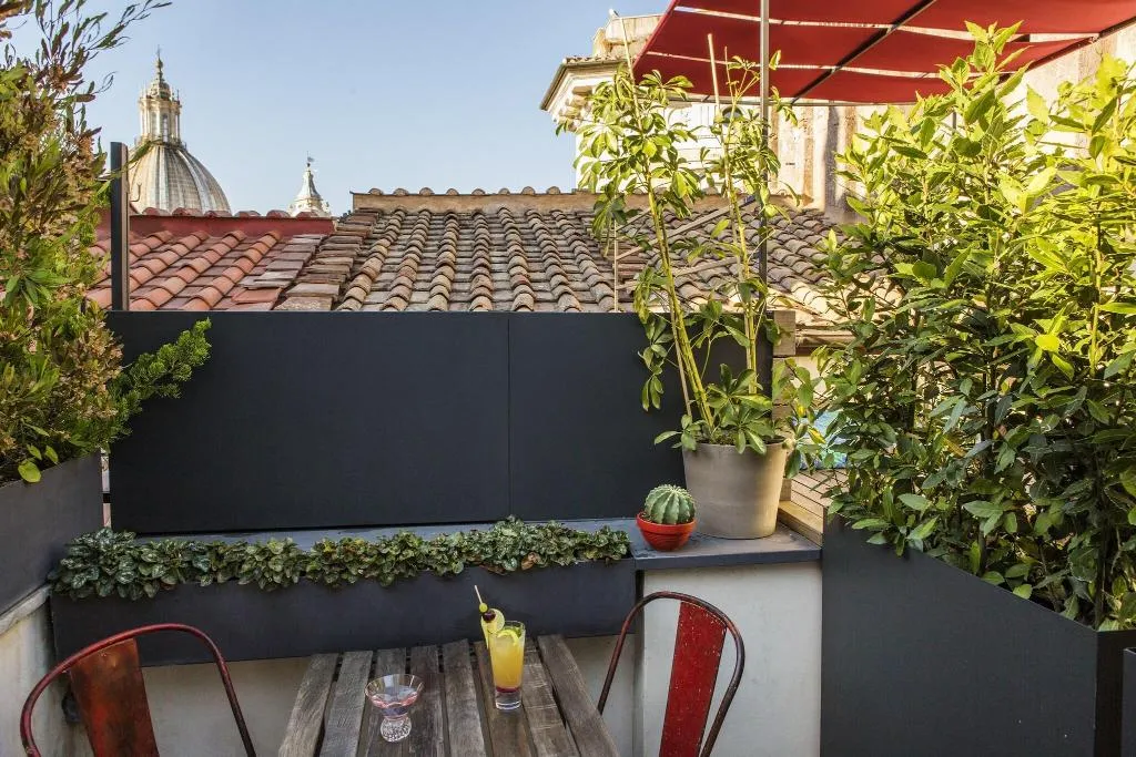 Terrace, Hotel G-Rough, Rome