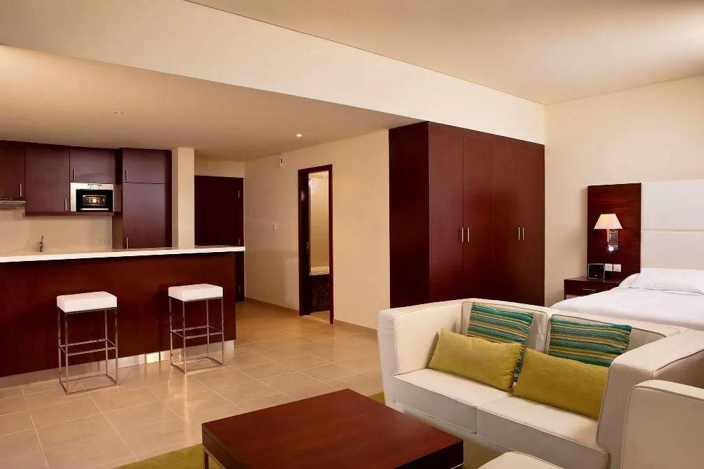 JUNIOR SUITE KING SIZE BED Room, Hilton Dubai The Walk, Dubai