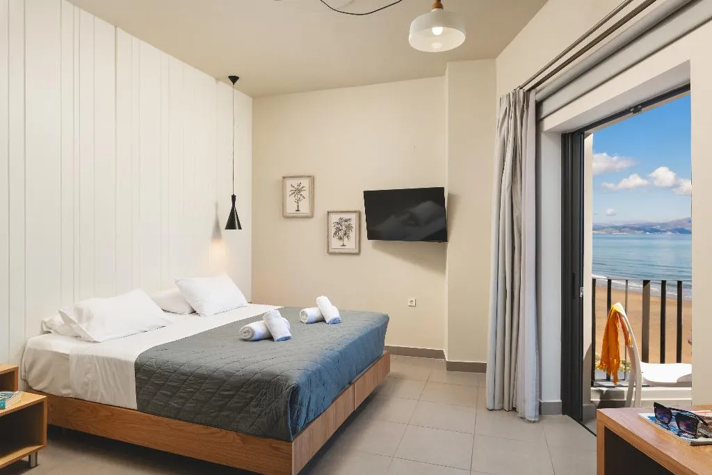 DOUBLE DELUXE SEA VIEW Room, Elia Agia Marina Beach Hotel, Crete