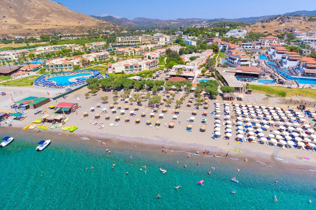Beach, Sun Beach Lindos, Rhodes