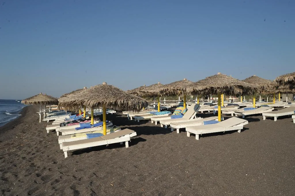 Beach, Perissa Bay, Santorini