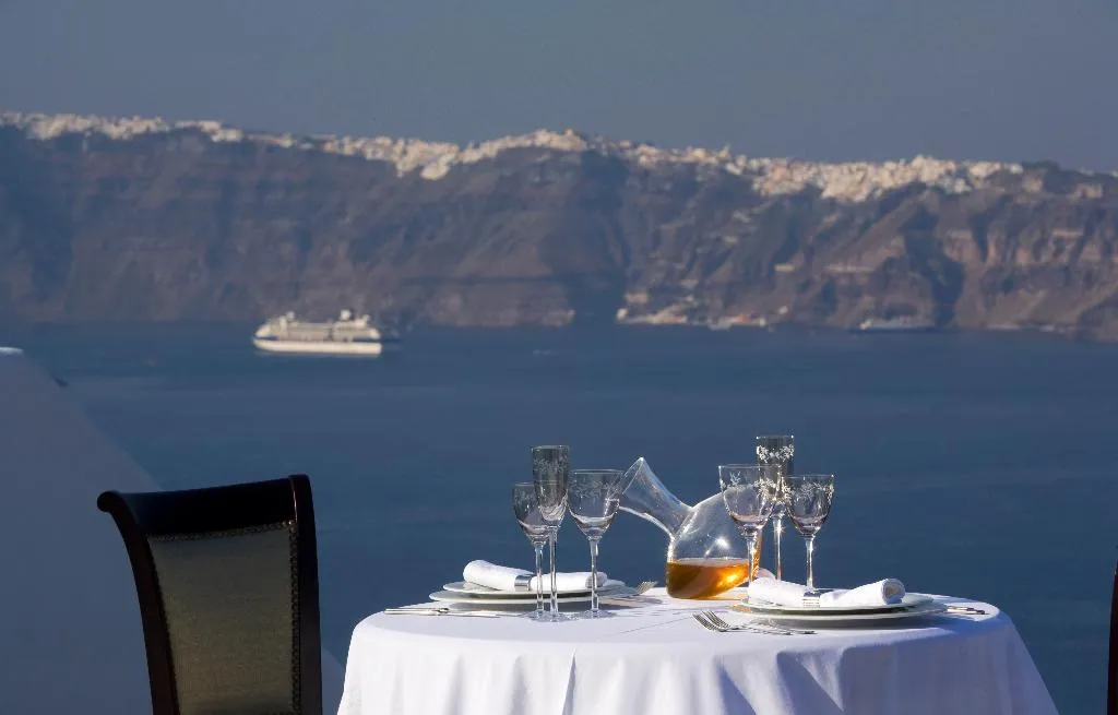 Restaurant, Maison des Lys, Santorini