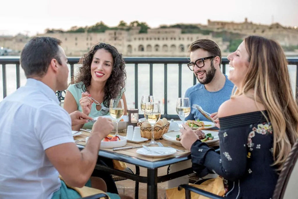 Restaurant, Grand Hotel Excelsior, Malta
