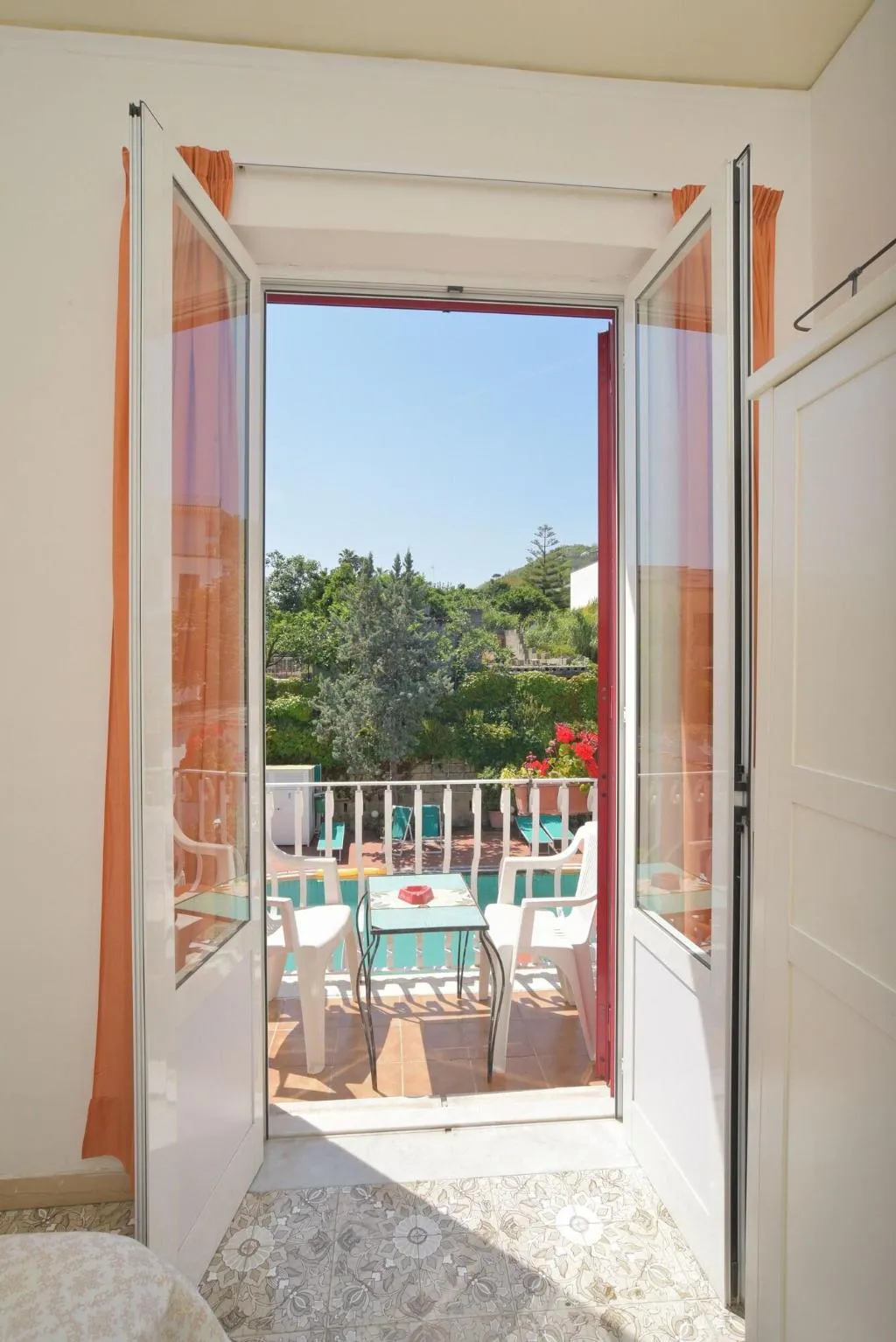 Terrace, Villa Tina, Naples