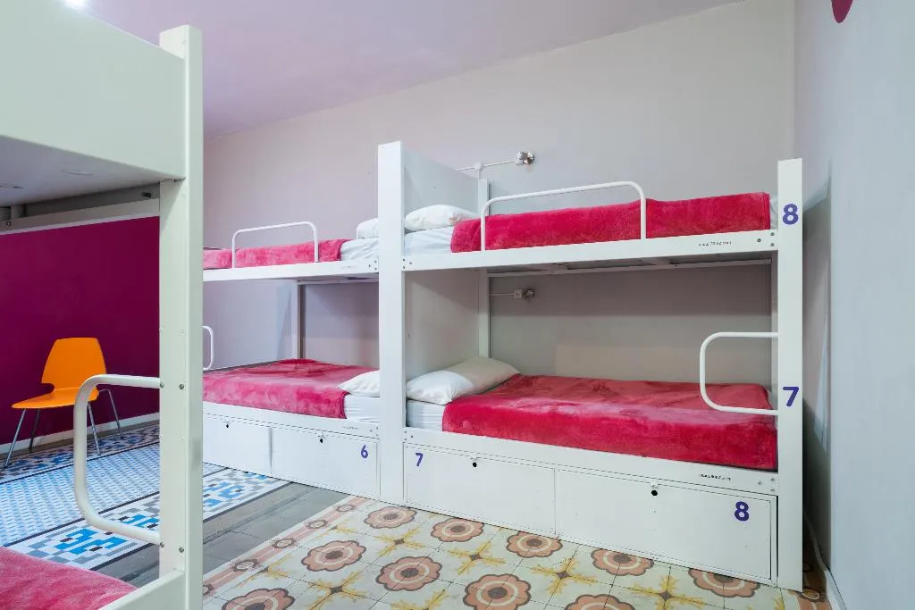 Bed in dormitory CAPACITY 8 WITH SHARED BATHROOM Room, Purple Nest, Valencia