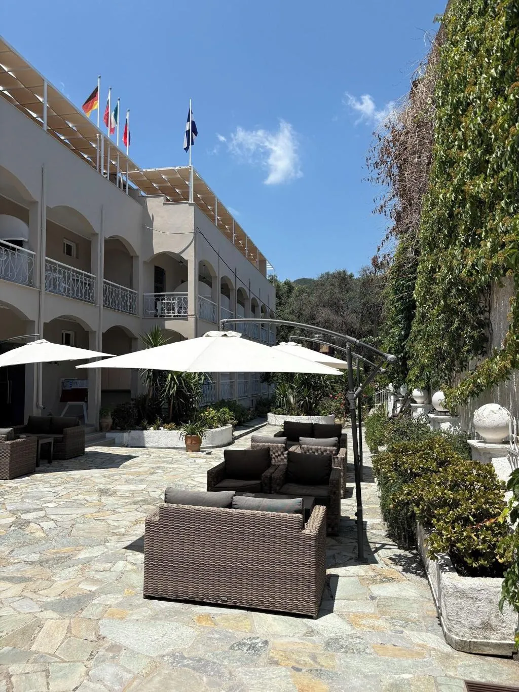 General view, Benitses Arches, Corfu