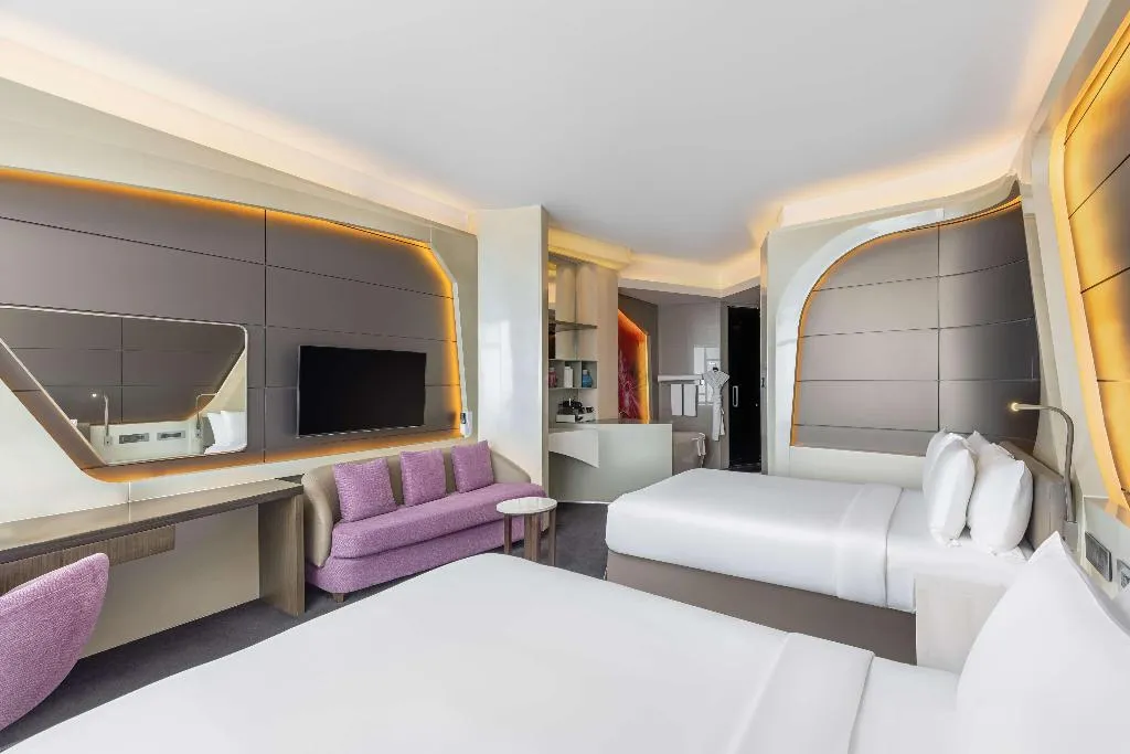 DOUBLE DELUXE TWO QUEEN BEDS Room, V Hotel Dubai, Curio Collection by Hilton, Dubai