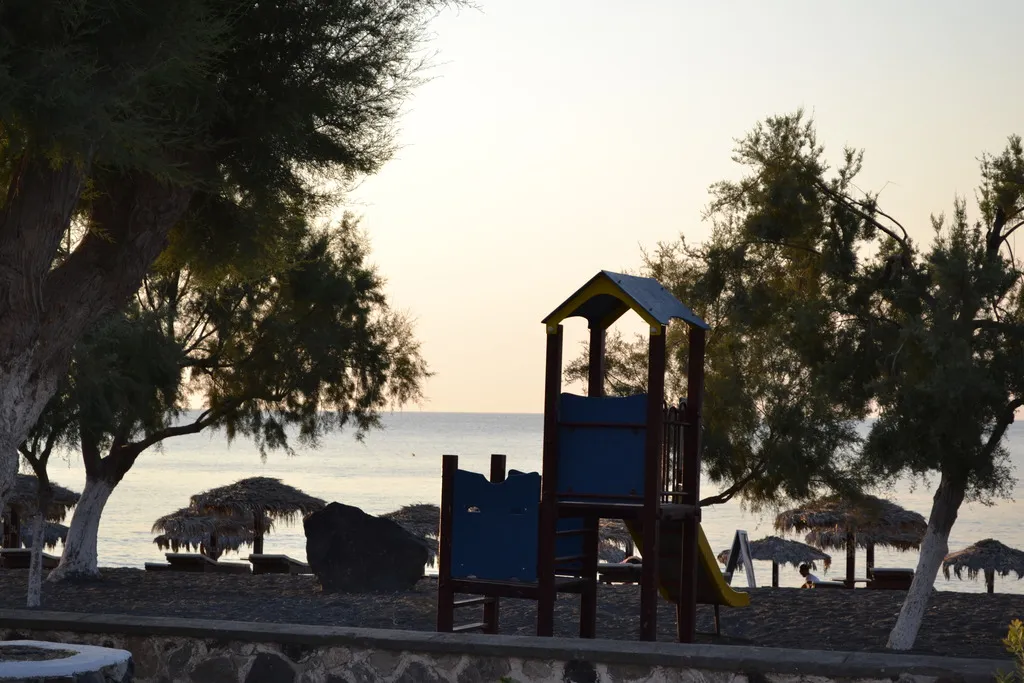 Beach, Veggera Hotel, Santorini