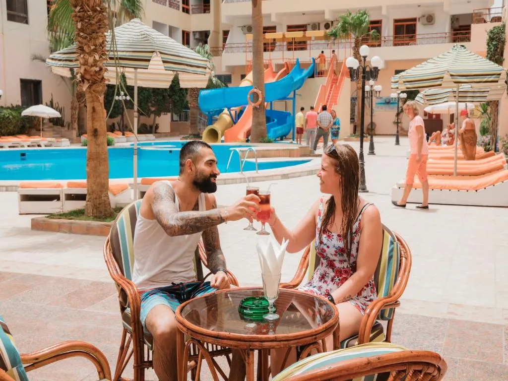 Terrace, Empire Hotel Aqua Park, Red Sea Riviera