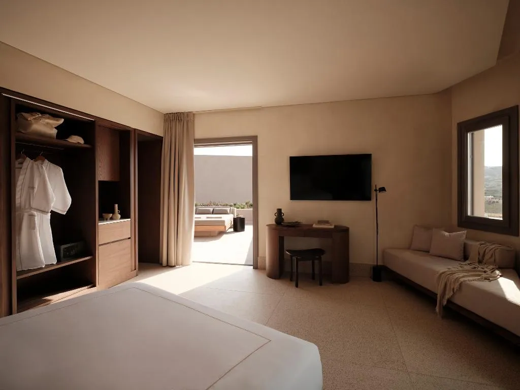 TRIPLE PREMIUM Room, Enarma Suites & Spa Wellness Retreat, Santorini