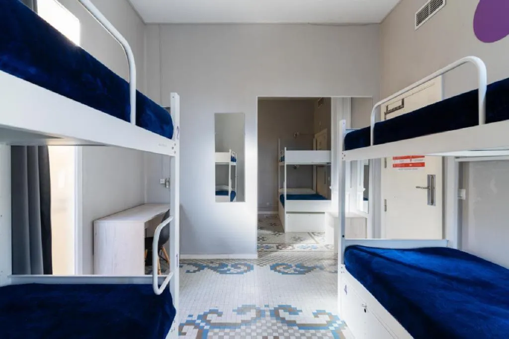 Bed in dormitory WITH SHARED BATHROOM Room, Purple Nest, Valencia