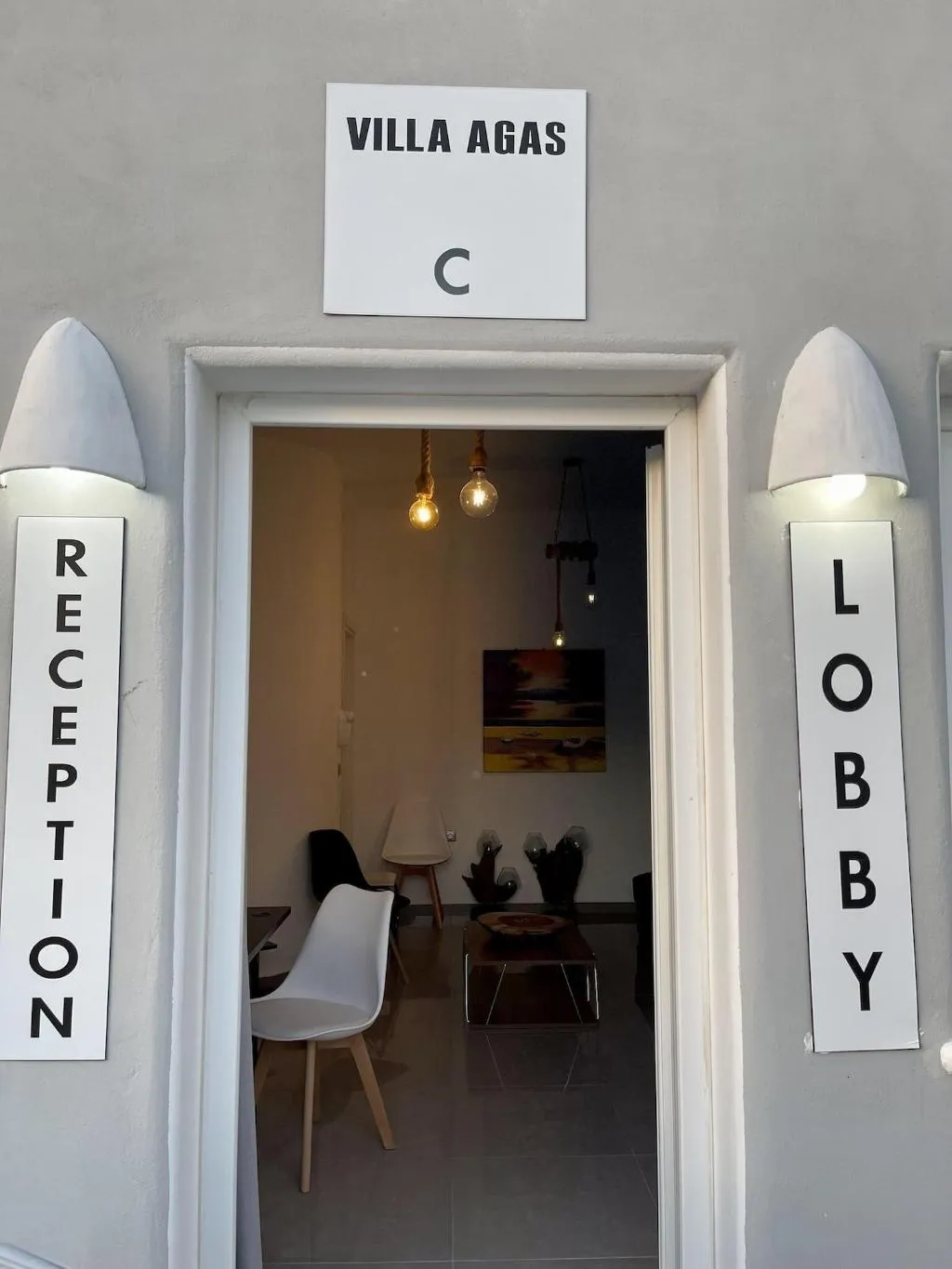 Lobby, Villa Agas, Santorini