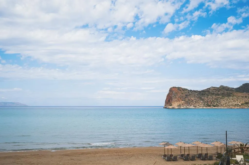 Beach, Elia Agia Marina Beach Hotel, Crete