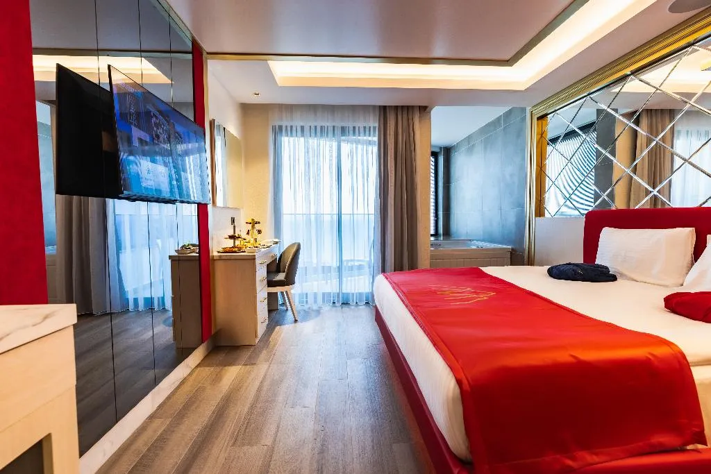 DOUBLE SINGLE USE DELUXE SEA VIEW Room, Granada Luxury Red, Antalya
