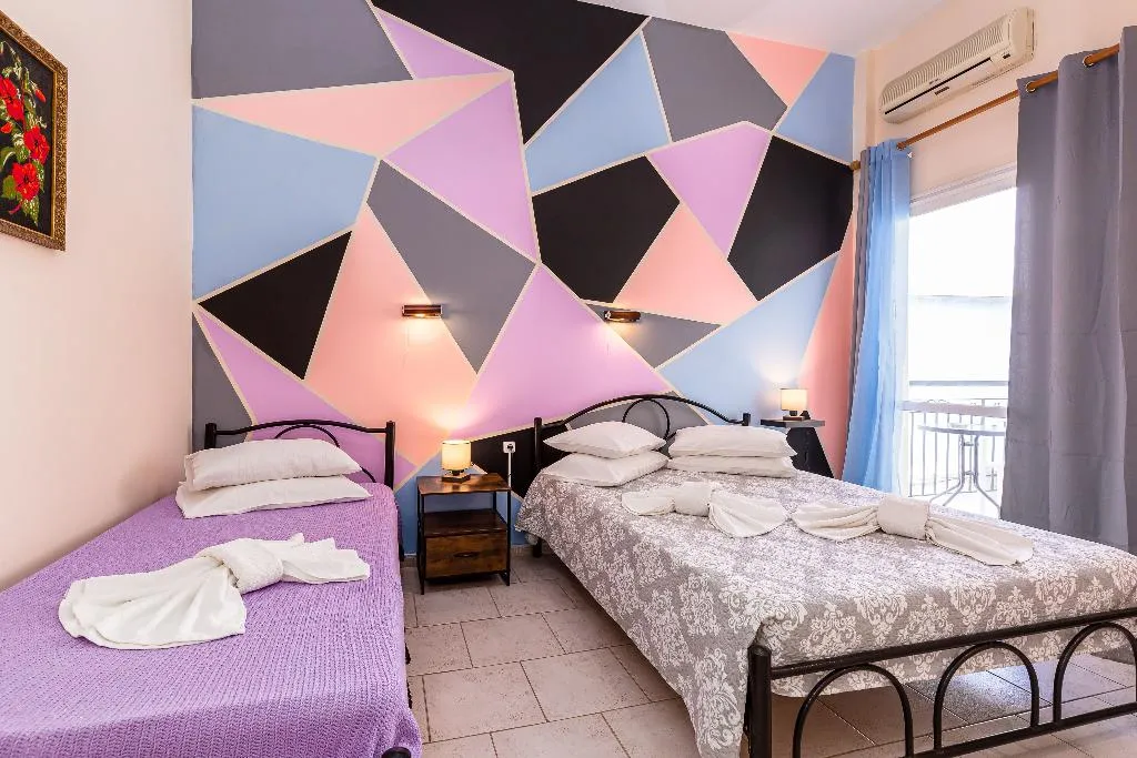 TRIPLE LAND VIEW Room, Riviera Seaside Hotel, Corfu