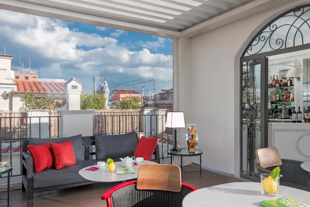 Terrace, Hotel Nord Nuova Roma, Rome