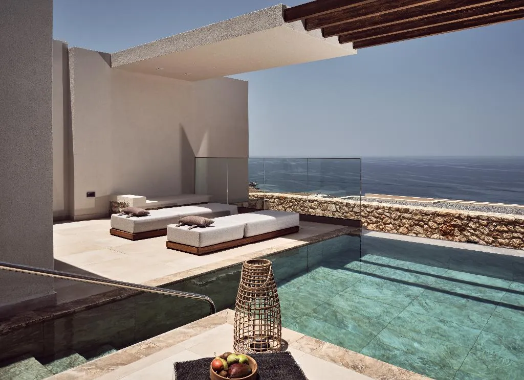 SUITE SEA VIEW WITH PRIVATE POOL Room, The Royal Senses Resort & Spa Crete, Curio Collect, Crete