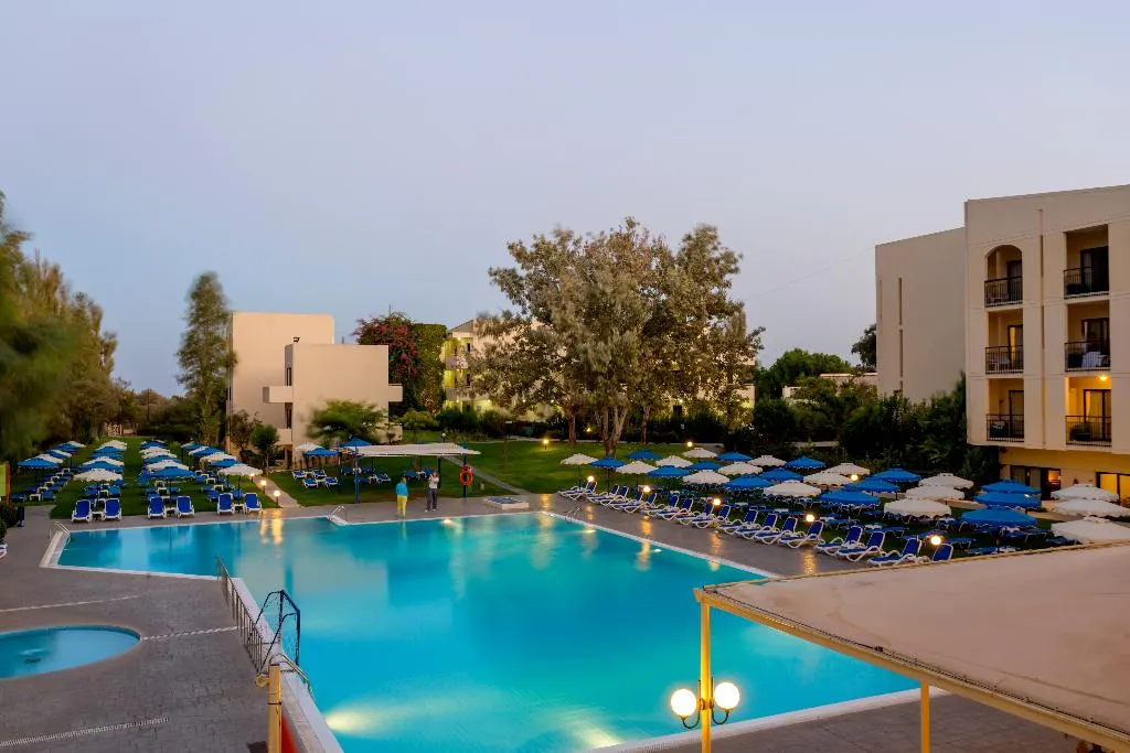 Terrace, Blue Sea Holiday Village, Rhodes