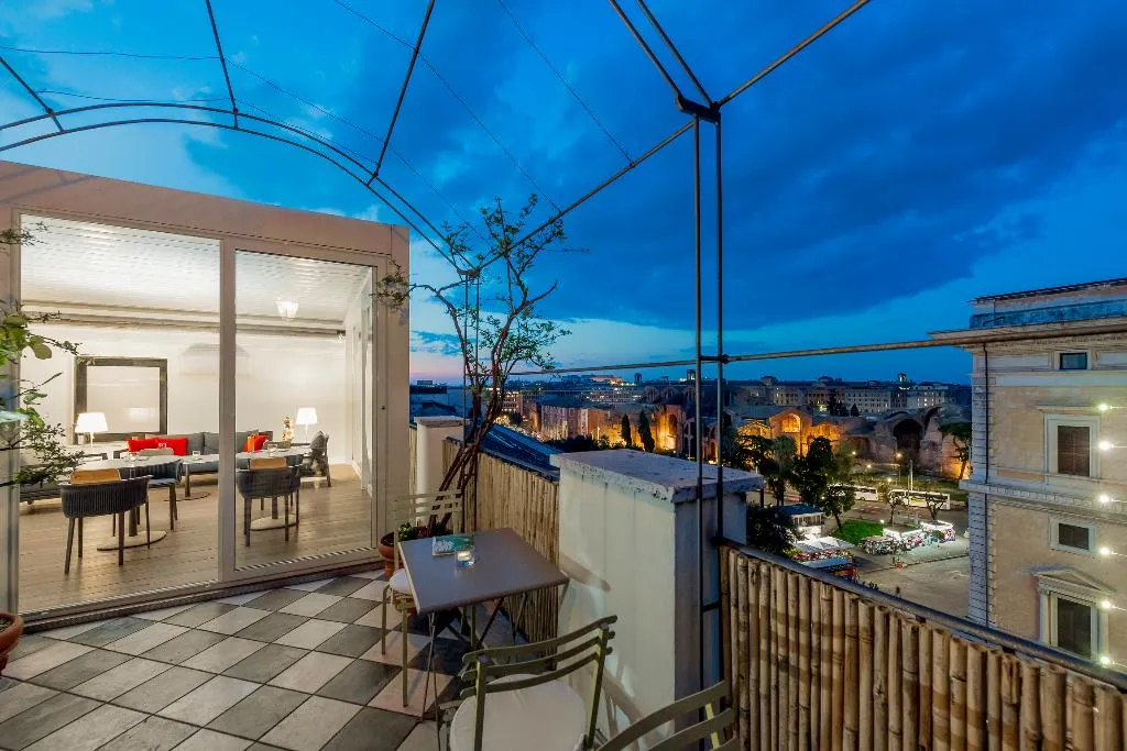 Terrace, Hotel Nord Nuova Roma, Rome