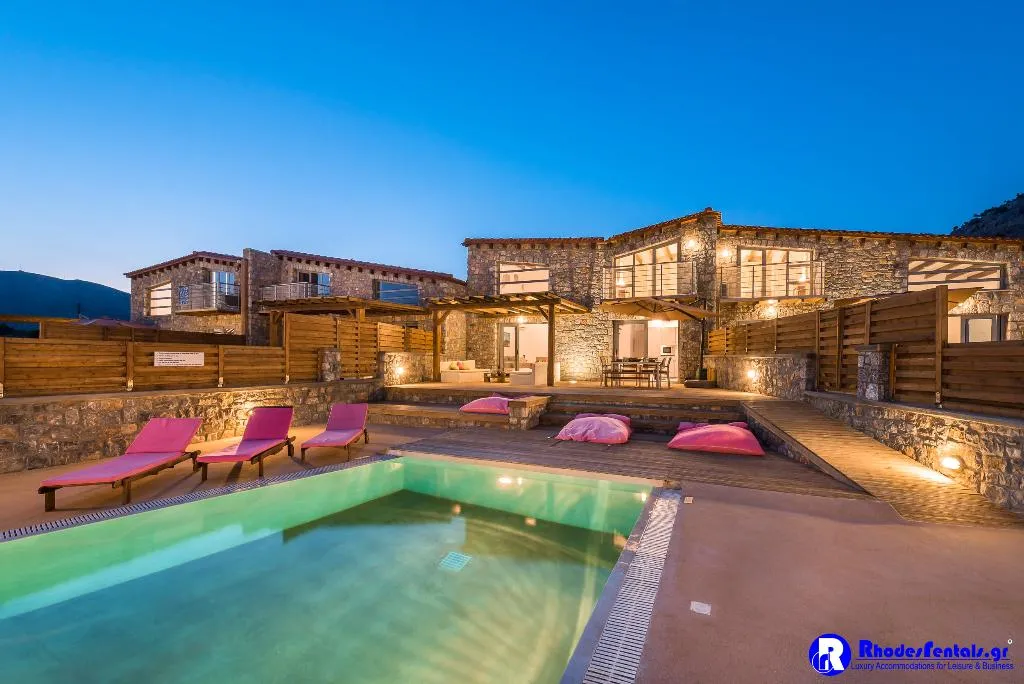 VILLA THREE BEDROOMS WITH PRIVATE POOL Room, Lindos Seastone Villas, Rhodes