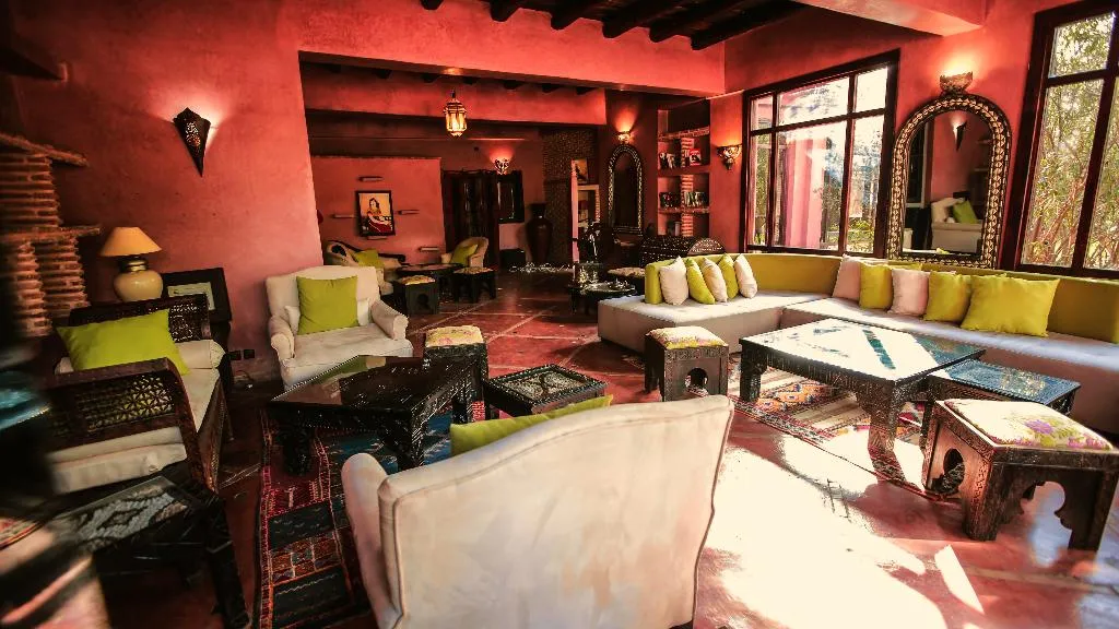 Lobby, Ksar Shama Atlas mountains, Marrakech