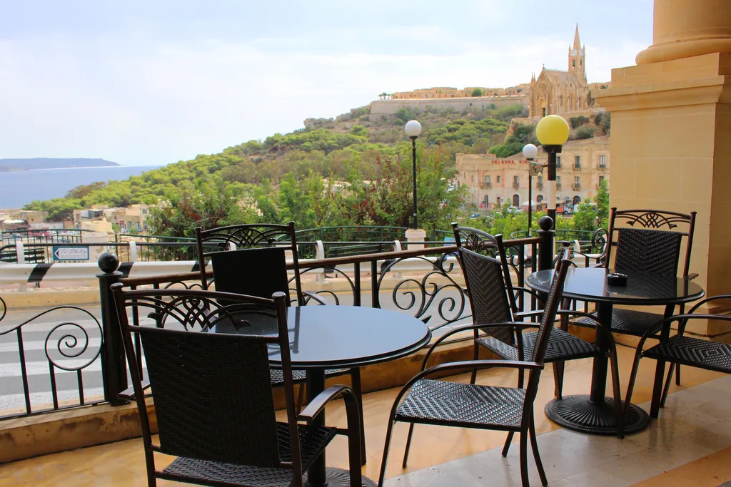 Terrace, Grand Hotel Gozo, Gozo