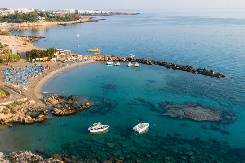 Beach, Cavo Maris Beach Hotel, Cyprus