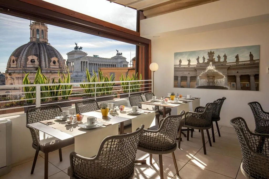 Terrace, Cosmopolita Hotel Rome, Tapestry Collection by Hil, Rome