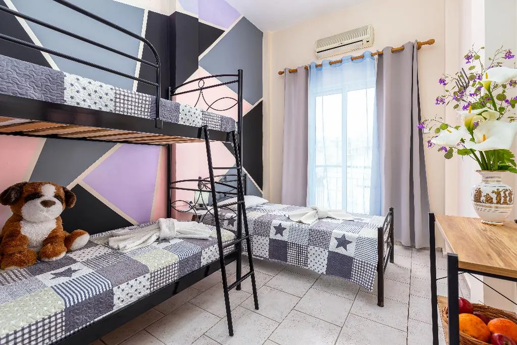 QUADRUPLE LAND VIEW Room, Riviera Seaside Hotel, Corfu