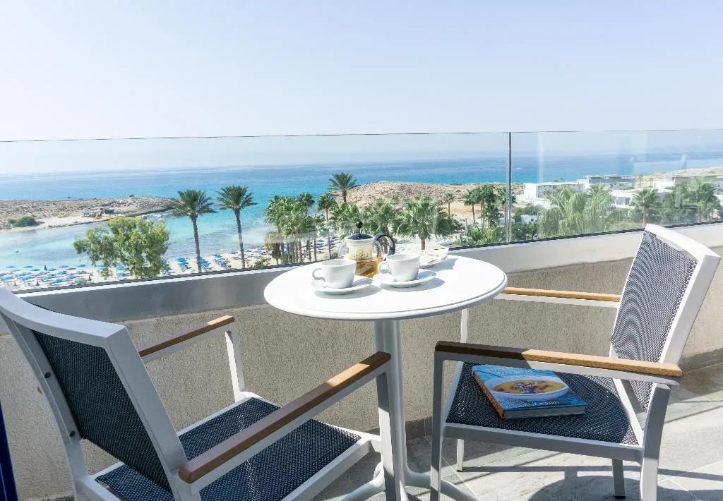 Terrace, Anonymous Beach Hotel, Cyprus