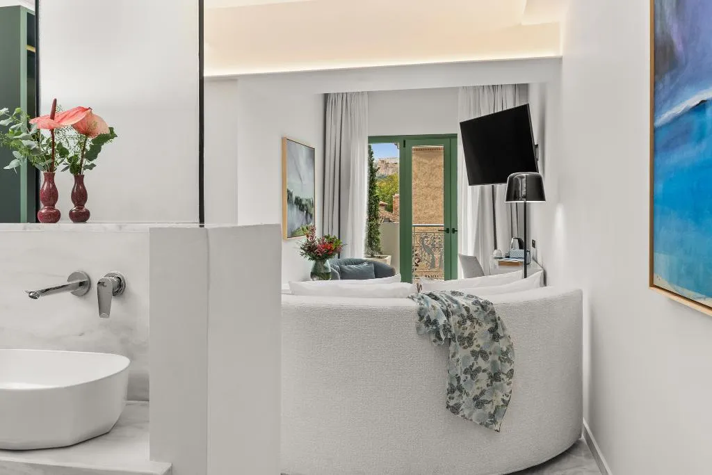 SINGLE DELUXE WITH VIEWS Room, Athenaeum Eridanus Luxury Hotel, Athens