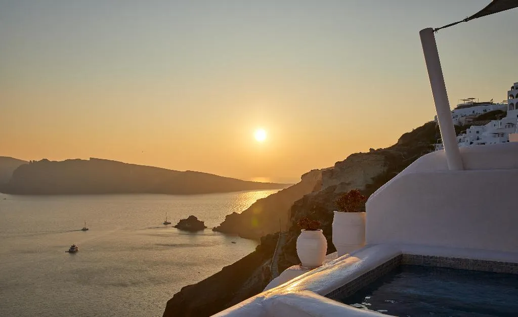 General view, La Perla Villas and Suites, Santorini