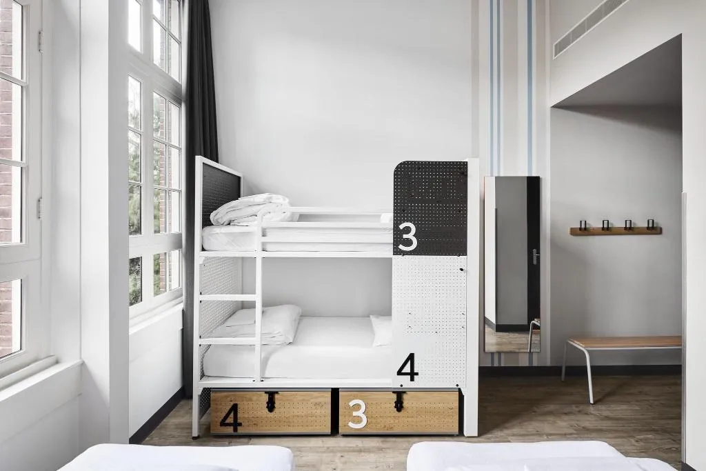 Bed in dormitory DELUXE Room, Generator Amsterdam, Amsterdam