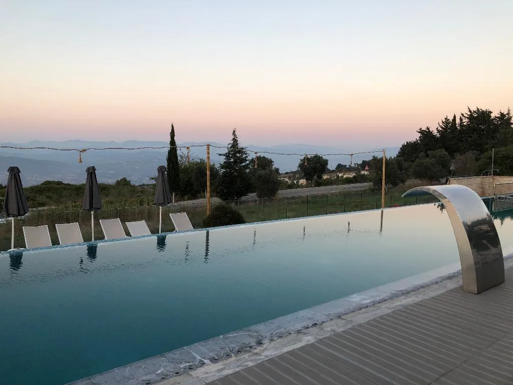 Terrace, Droushia Heights Hotel, Cyprus