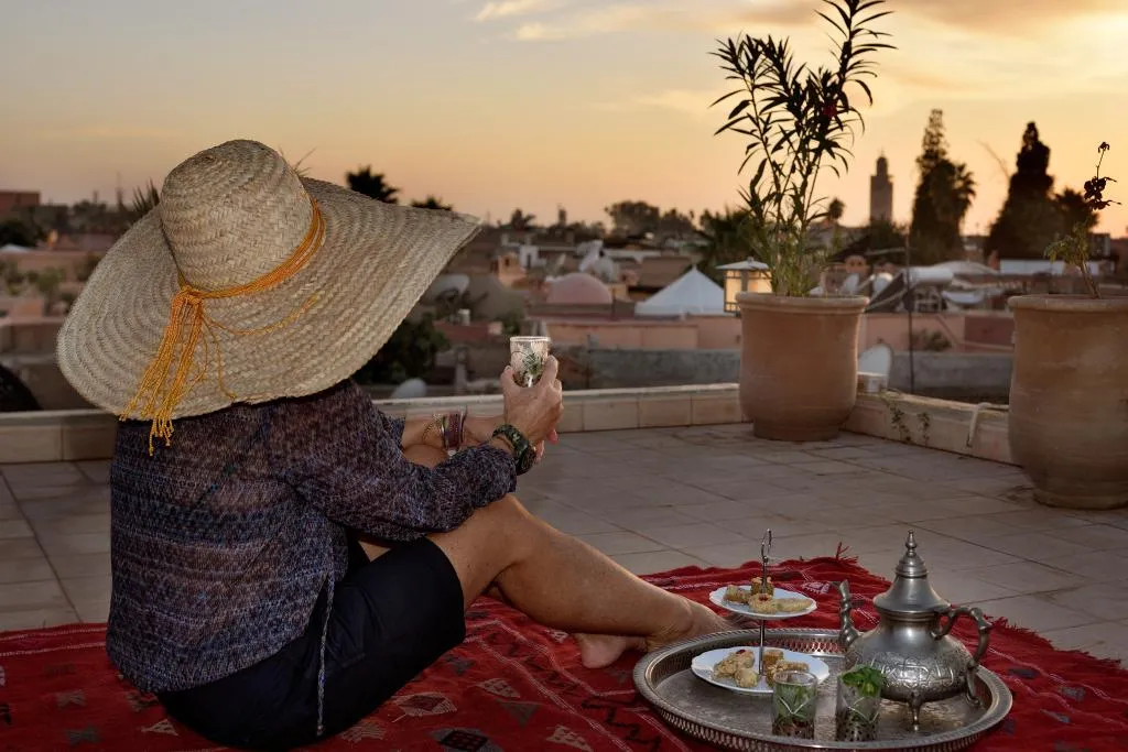 Terrace, Riad Les Ammonites, Marrakech