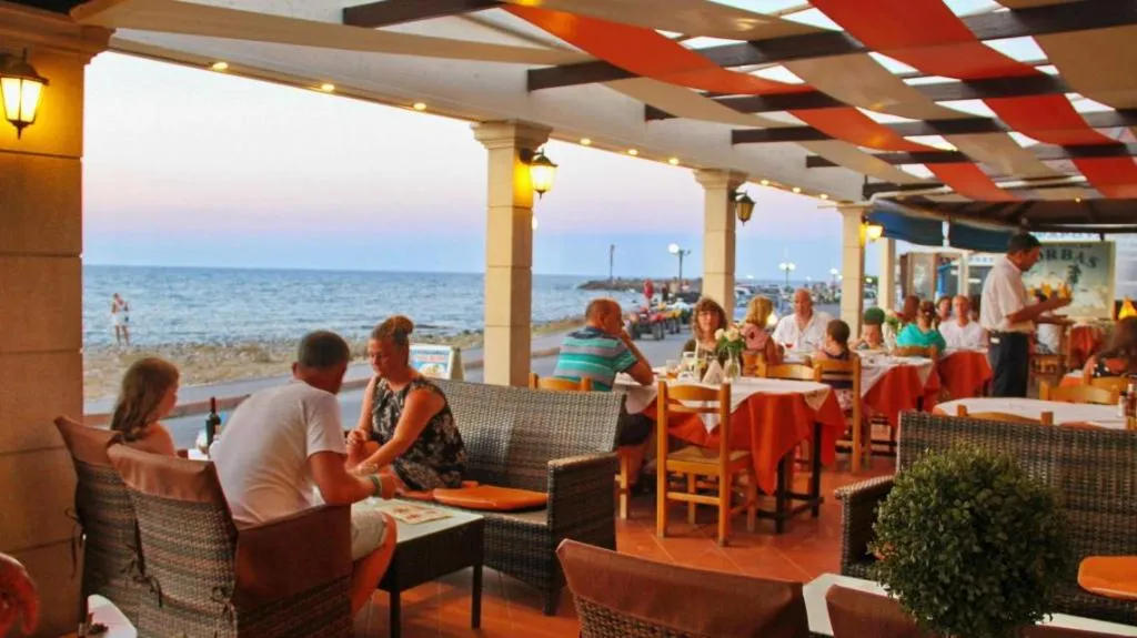 Terrace, Kalia Beach, Crete