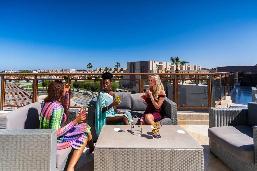Terrace, Sunrise Crystal Bay Resort -Grand Select-, Red Sea Riviera