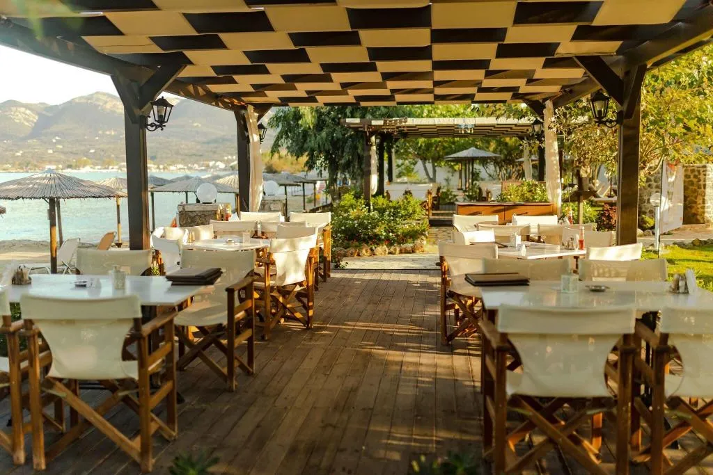 Restaurant, Robolla Beach, Corfu