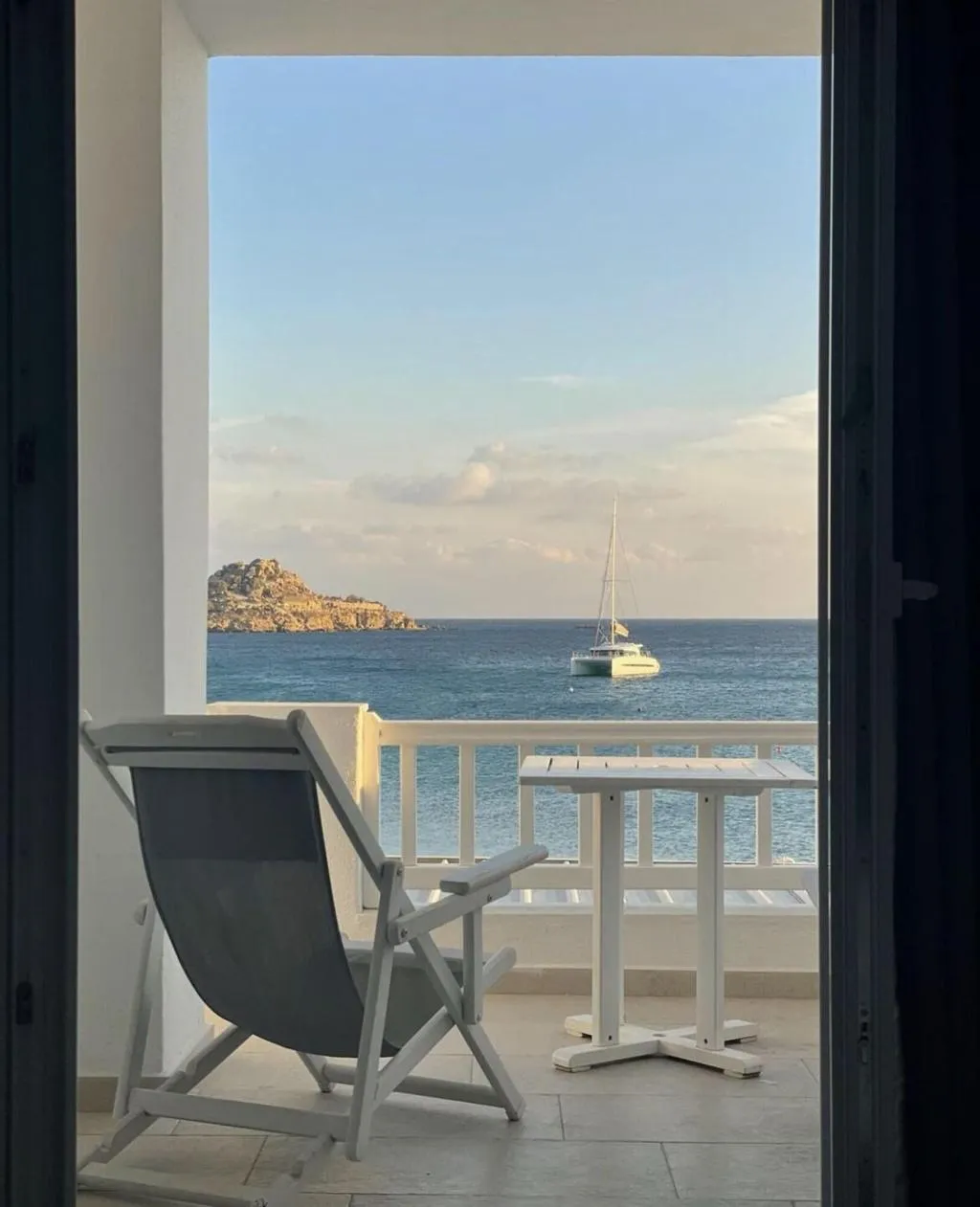 DOUBLE DELUXE SEA VIEW WITH BALCONY Room, Acrogiali, Mykonos
