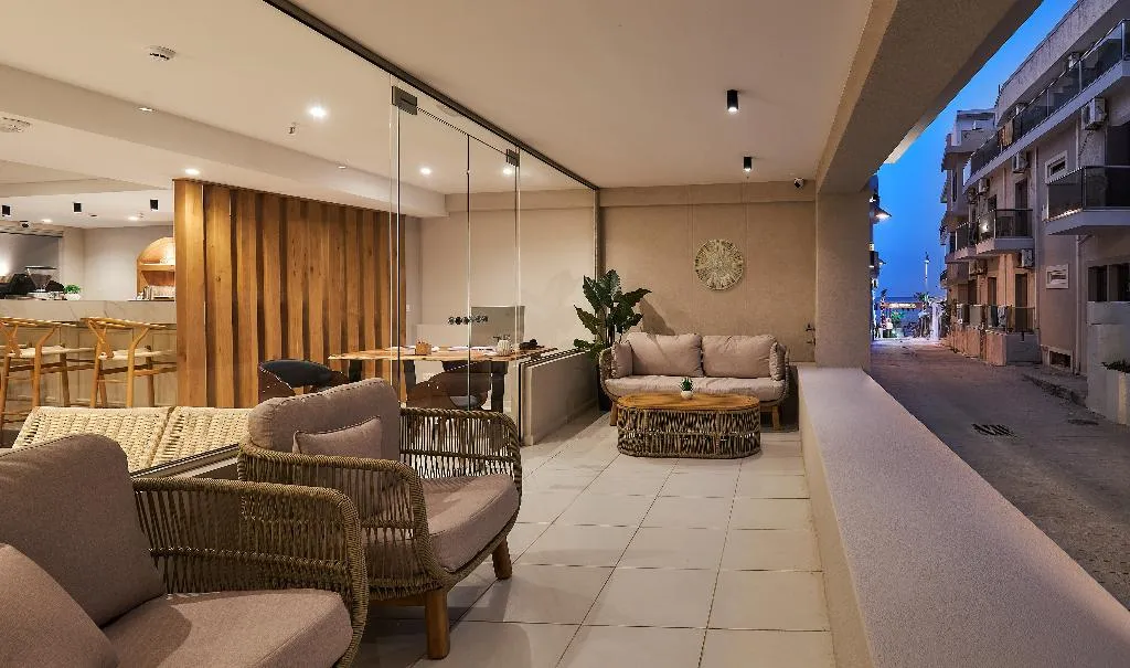 Terrace, Lotus Rise Hotel - Adults Only, Crete