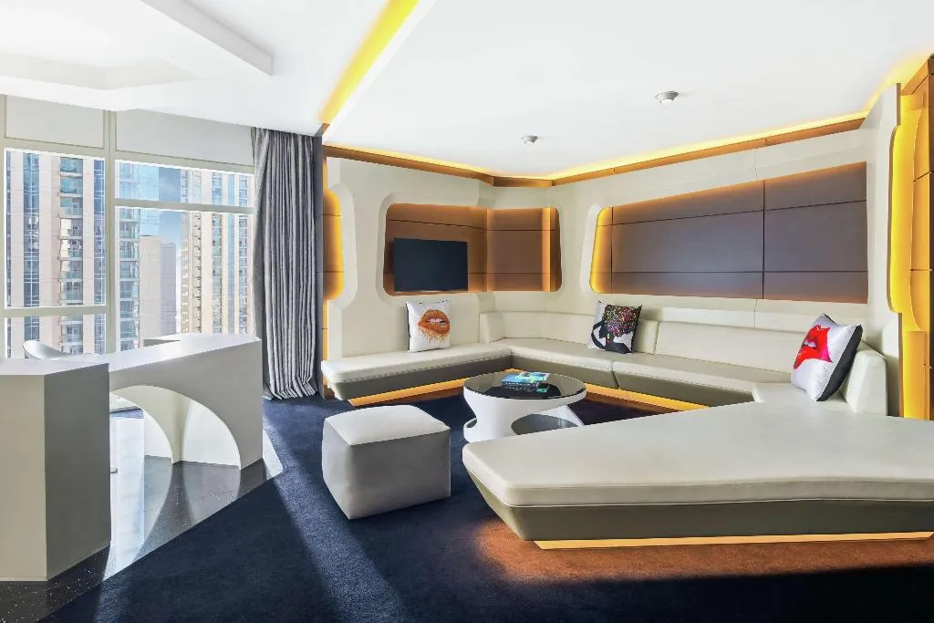 SUITE KING SIZE BED Room, V Hotel Dubai, Curio Collection by Hilton, Dubai