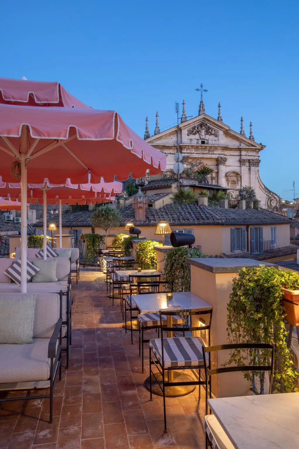 Terrace, 9 Hotel Cesari, Rome