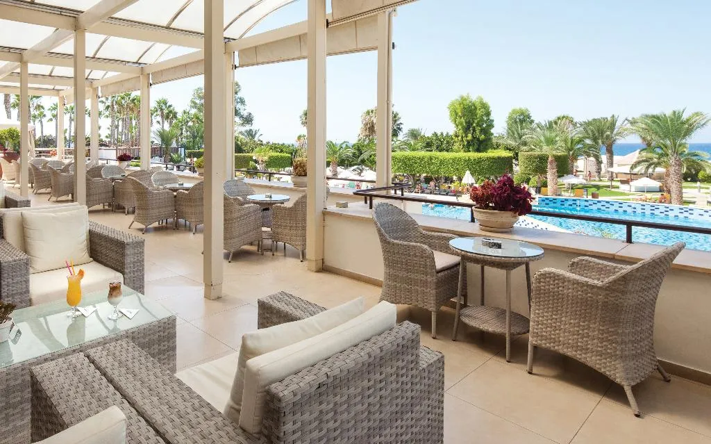 Terrace, Elias Beach Hotel, Cyprus