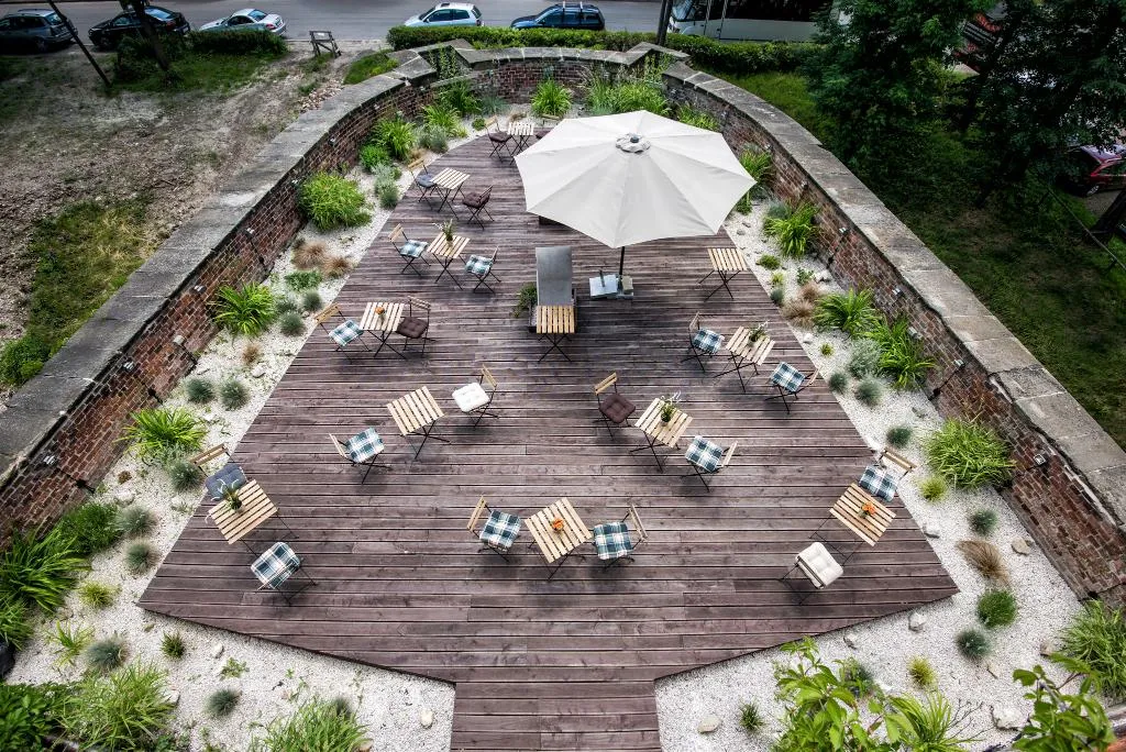 Terrace, Luneta Warszawska Hostel, Krakow
